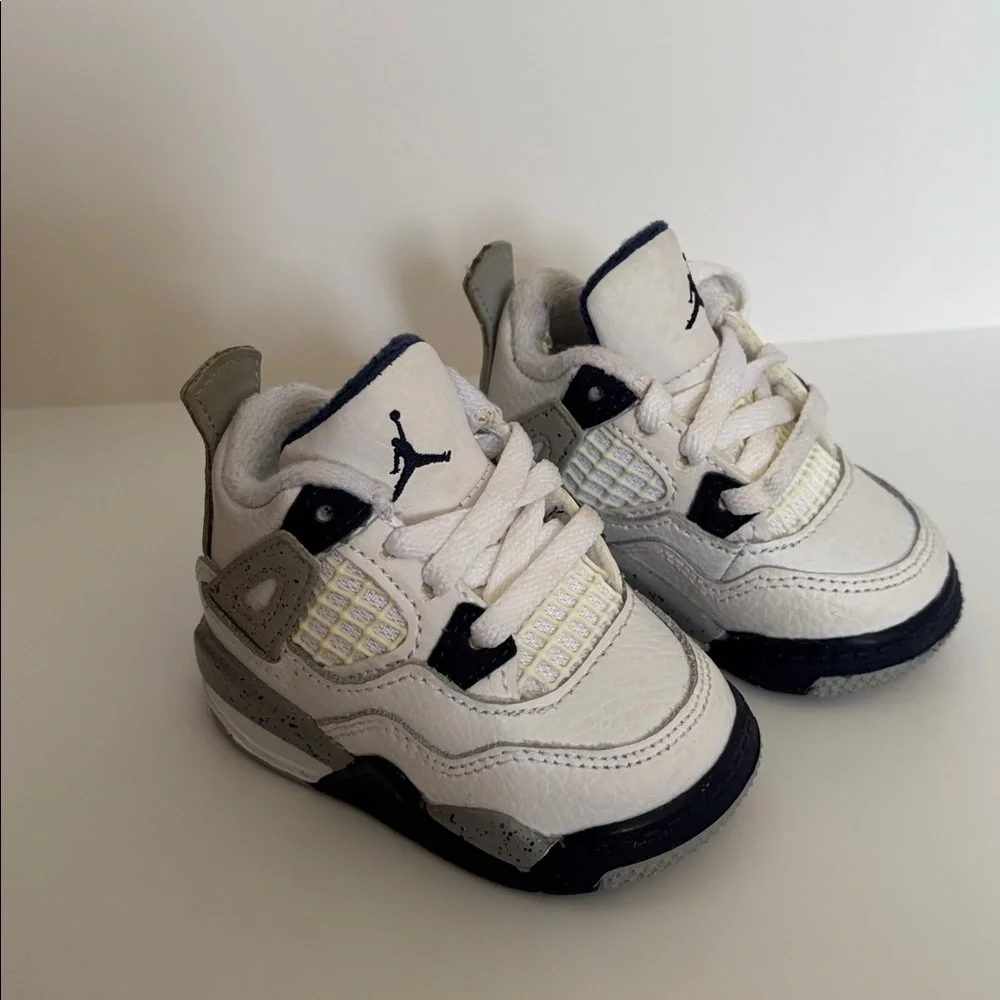 Jordan Baby/Walker Shoes in White, Gray, Black & Red